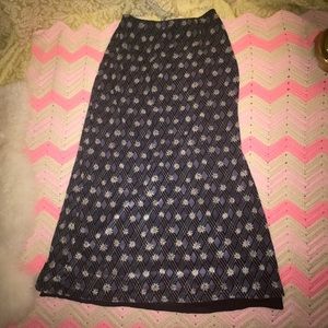 🌈 Vintage Express 90s Y2K long daisy skirt